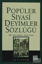 Popüler Siyasi Deyimler Sözlüğü